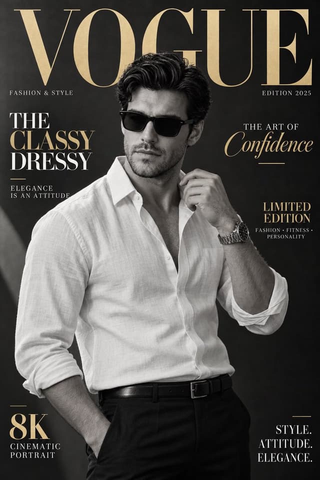 Product Marketing - Luxury Vogue Magazine Cover — output