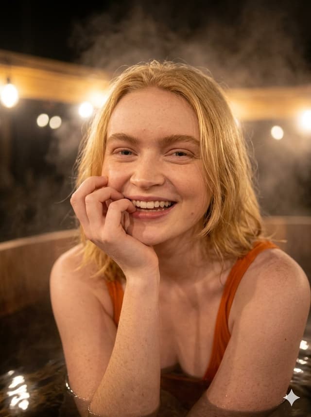 Profile / Avatar - Outdoor Hot Tub Night Scene — output
