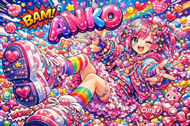 Harajuku Decora Pop Art Poster of Aniko — output