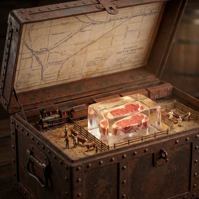 Infographic / Edu Visual - Historical Ingredient Journey Diorama — output