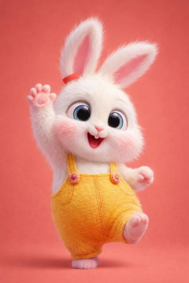 Game Asset - 3D Anthropomorphic Bunny Character Prompt — output