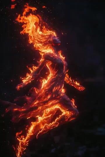 Martial Arts with Flame Hair — cover