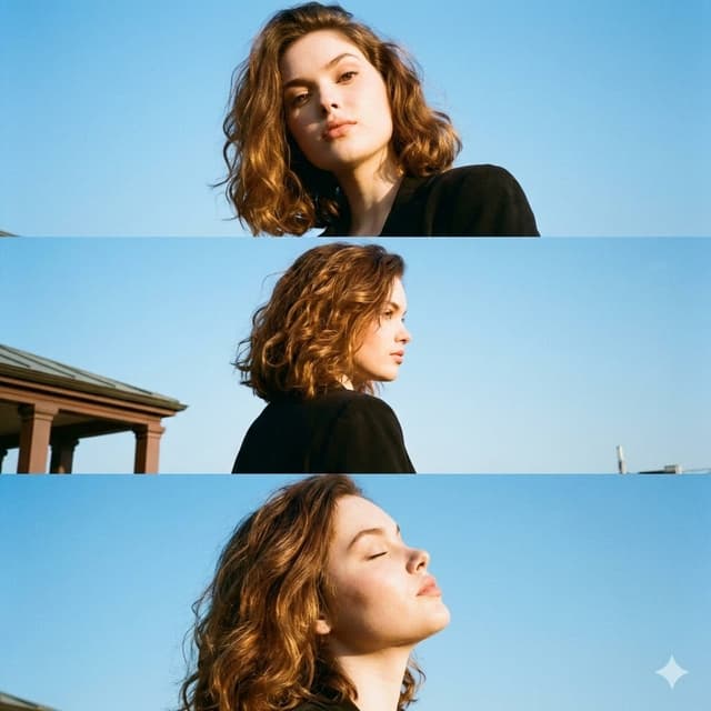 Triptych Portrait with Strict Identity Lock — output
