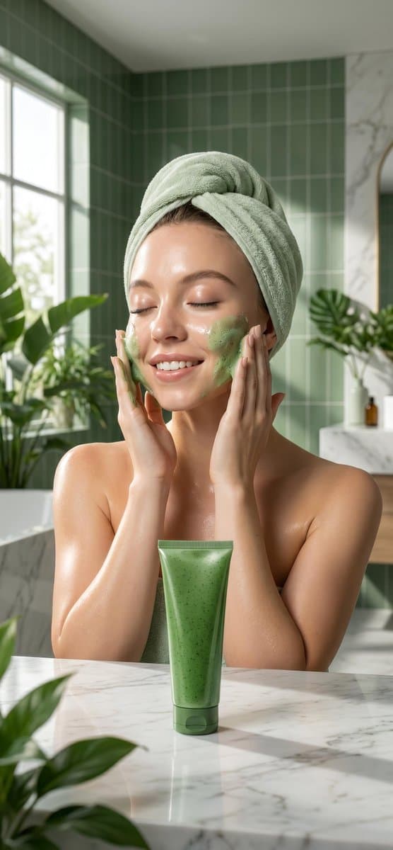 E-commerce Main Image - Realistic Skincare Advertisement Photography — output
