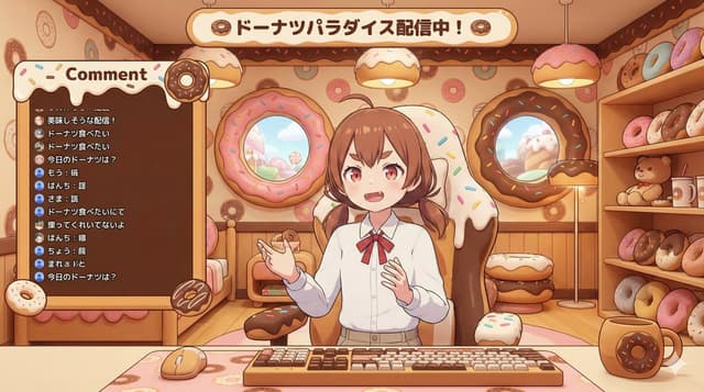 Game Asset - VTuber Streaming Screen Generation with Customizable Character and Theme — output