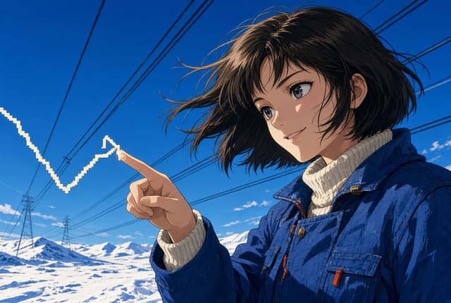 Infographic / Edu Visual - Anime Woman Pointing at Growth Arrow — output