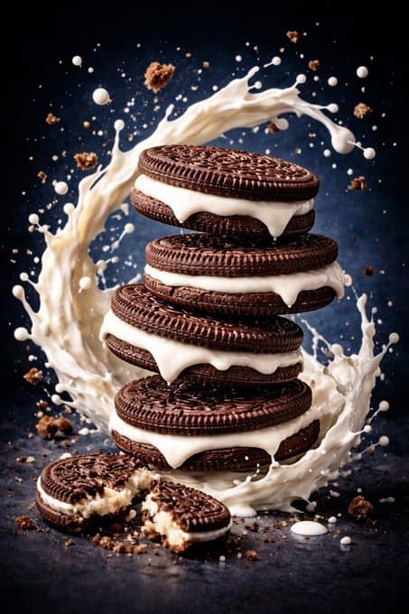 E-commerce Main Image - Macro Luxury Biscuit Milk Splash — output