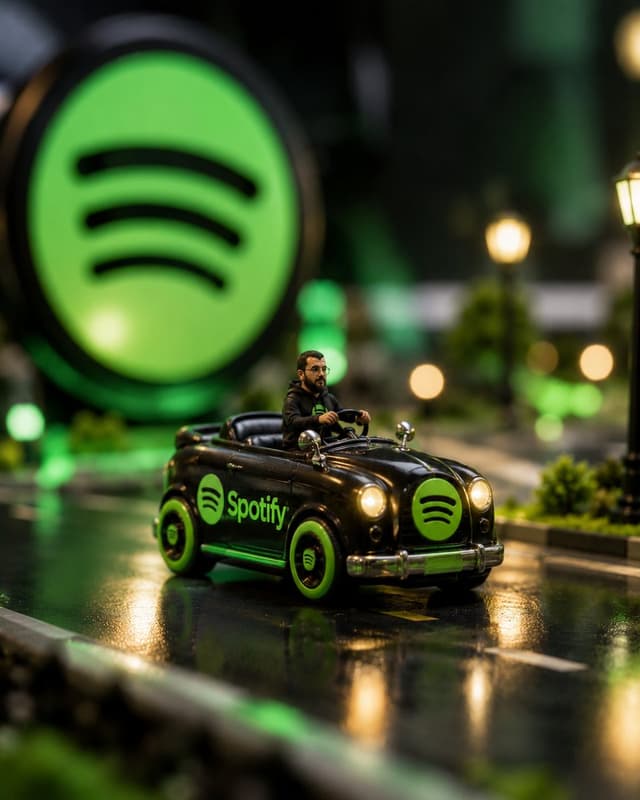 Product Marketing - Spotify Miniature Car Ad Scene — output
