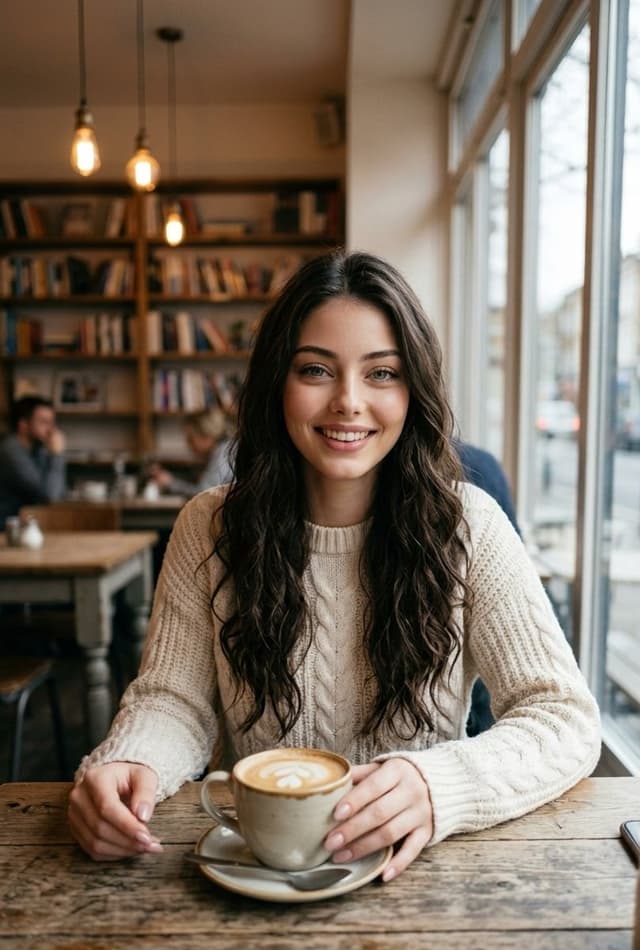 Profile / Avatar - Candid Cafe Portrait — output