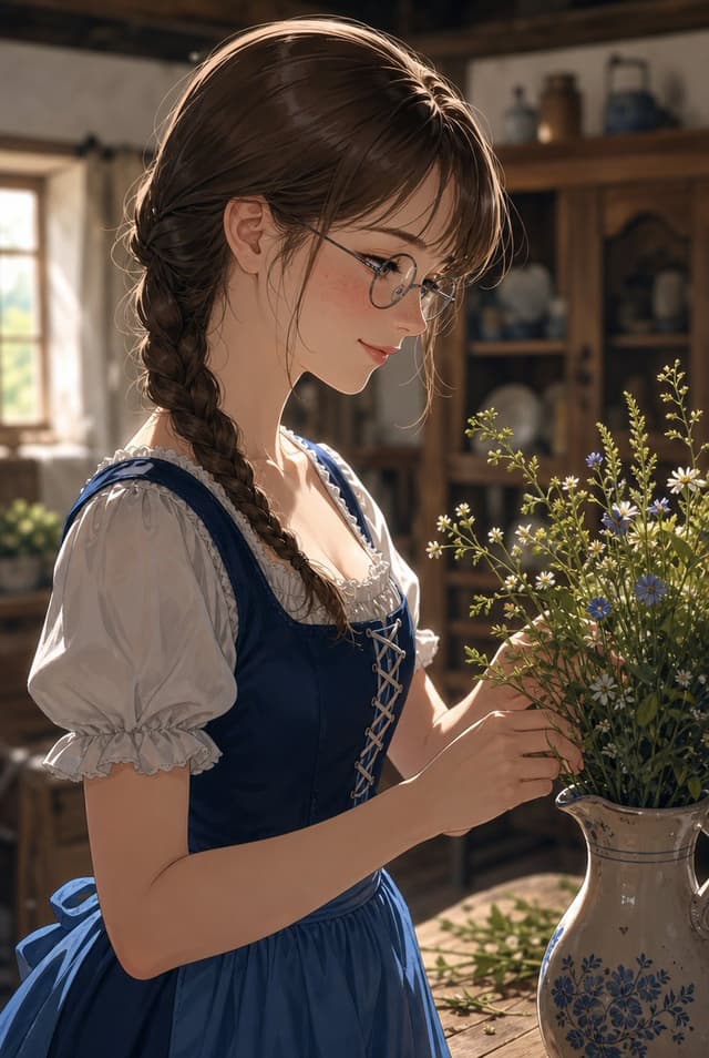 Comic / Storyboard - Cottagecore Anime Flower Arrangement — output