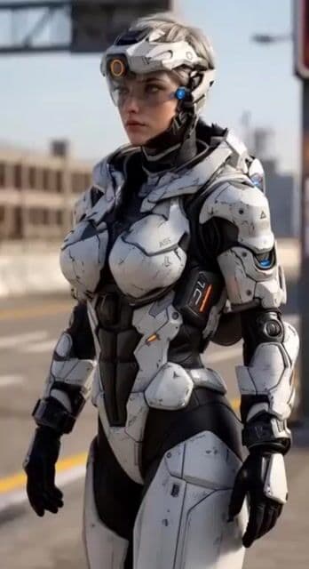 Cyberpunk Tactical Woman Animation — cover