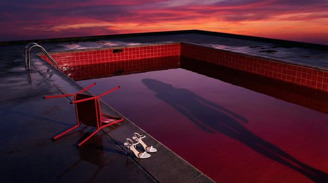 Surreal Guy Bourdin Style Pool Scene — output