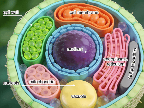 Scientific Plant Cell Illustration — output