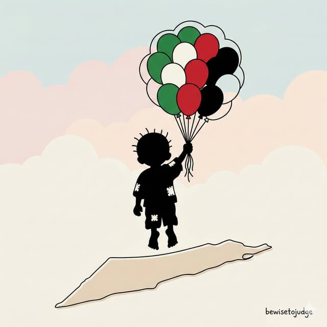 Minimalist Symbolic Illustration in Handala Style — output