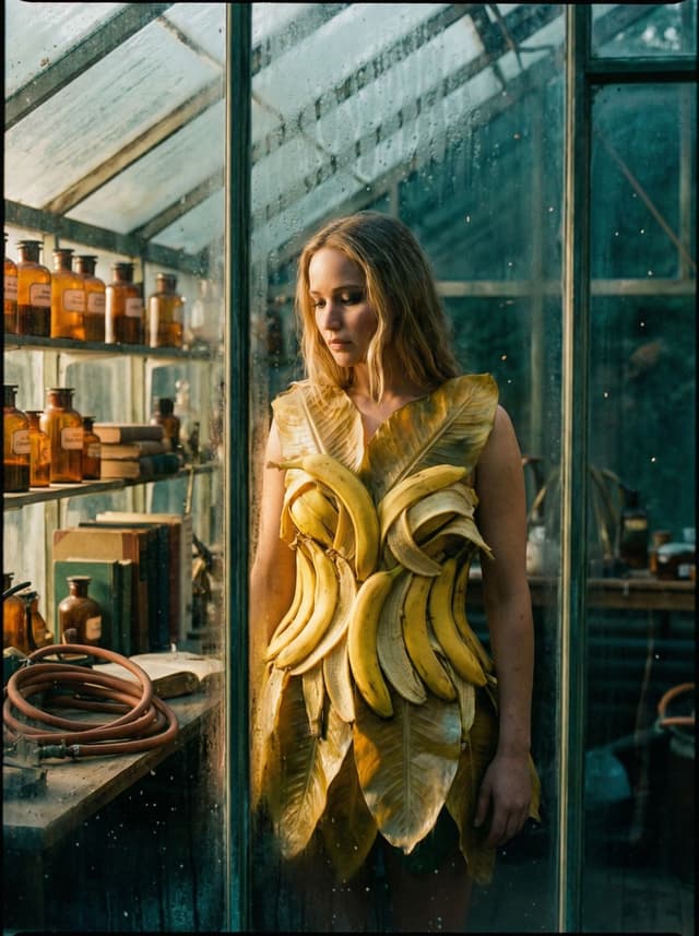 Tropical Melancholy Laboratory Surreal Portrait — output