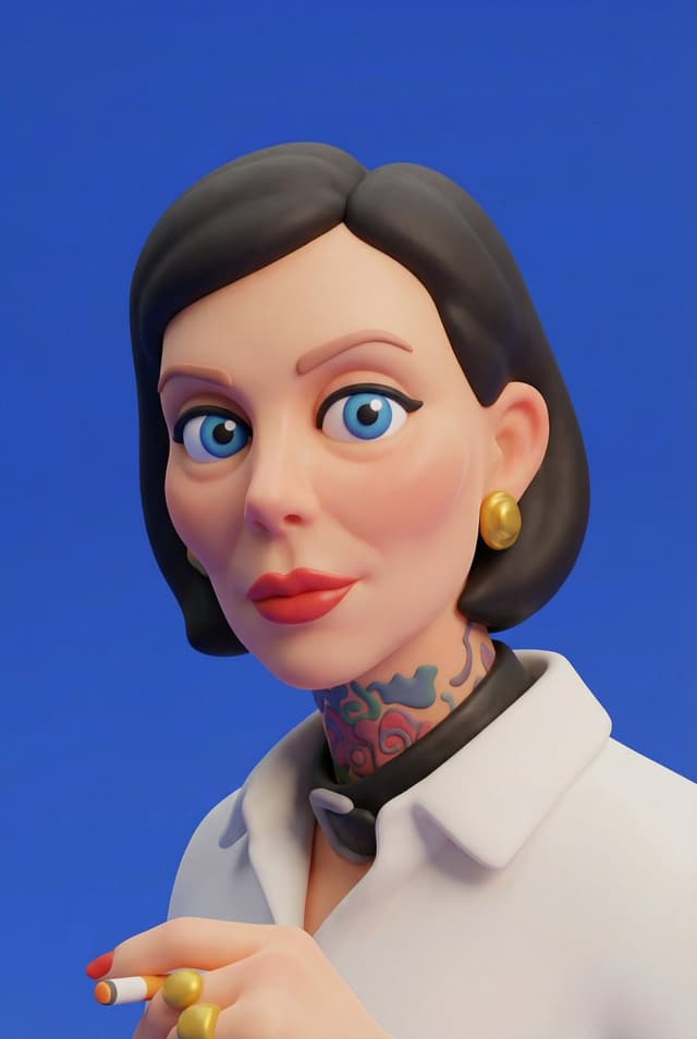 3D stylized character transformation prompt — output