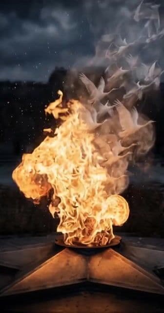 Golden Flames and Spectral Birds — cover