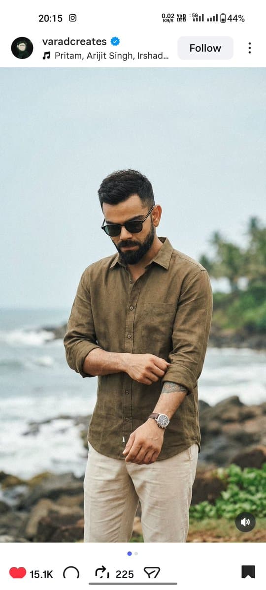 Ultra-Realistic Coastal Lifestyle Portrait (Virat Kohli) — output
