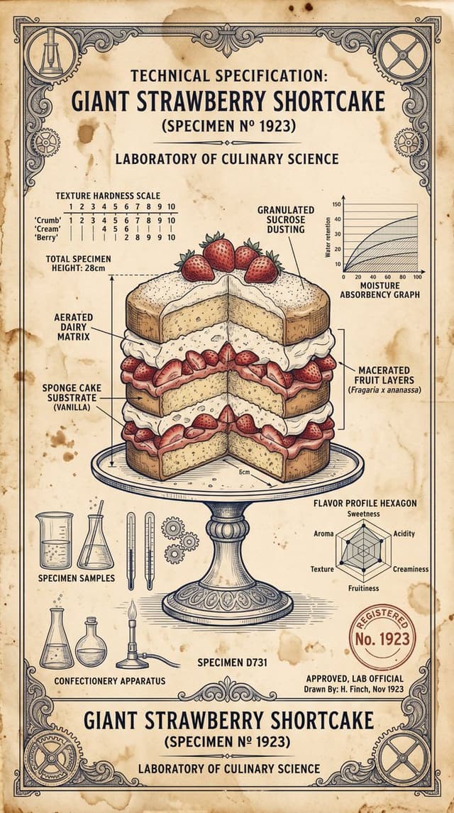 Infographic / Edu Visual - Vintage Scientific Blueprint Dessert — output