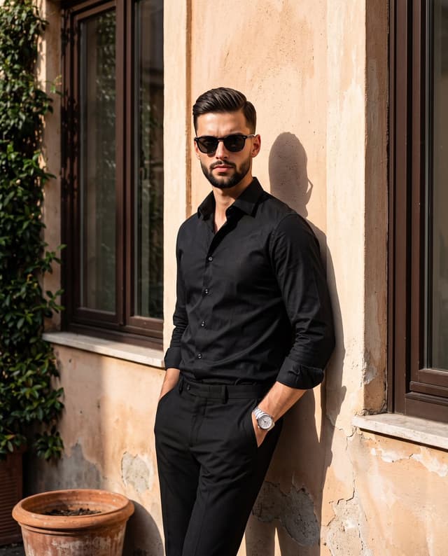 Profile / Avatar - Mediterranean Street Fashion Portrait — output