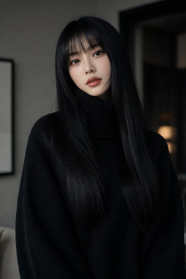 Profile / Avatar - Sophisticated Monochromatic High-Fashion Portrait — output