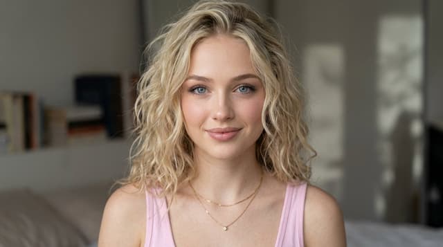 Profile / Avatar - Young Woman in Pink Tank Top — output