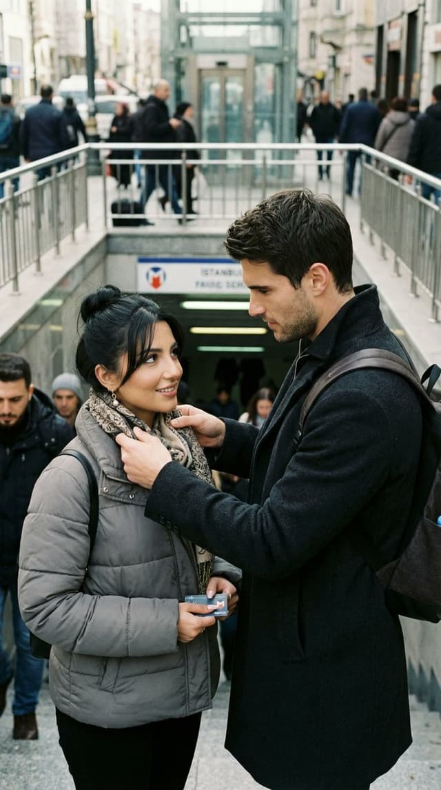 Social Media Post - Candid Street Romance Prompt (Istanbul Metro) — output