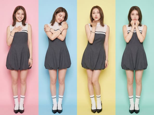 Profile / Avatar - Preppy Fashion Photo Booth Grid — output