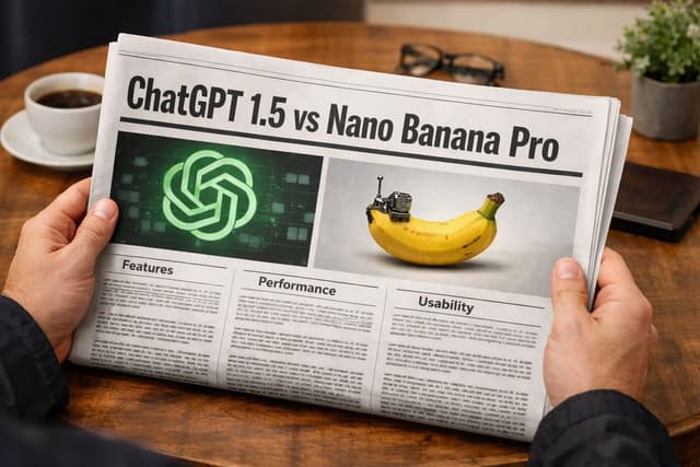 Person Holding a Newspaper with Specific Headline — output