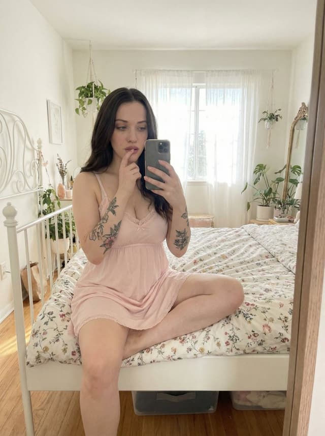 Intimate Bedroom Mirror Selfie — output