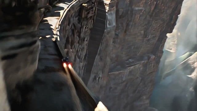 Speeder Chase Across a Cliff City (Single Continuous Shot) — cover