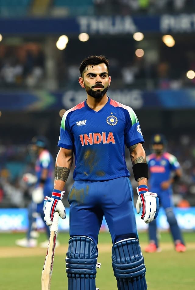 Dynamic Sports Photography Prompt for Virat Kohli — output