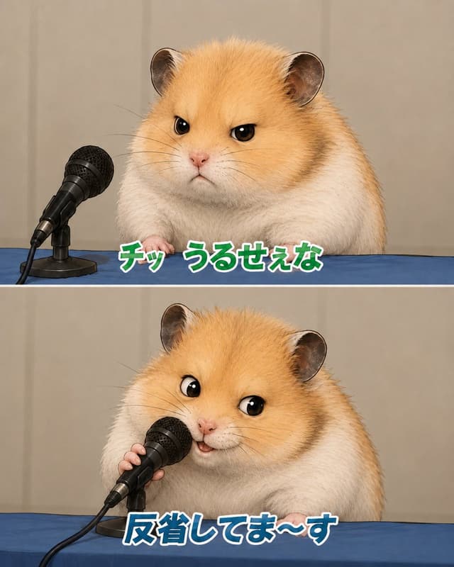 Social Media Post - Apologizing Hamster Meme — output
