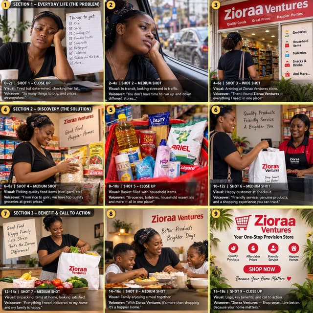 Infographic / Edu Visual - UGC Style Marketing Panel Grid — output