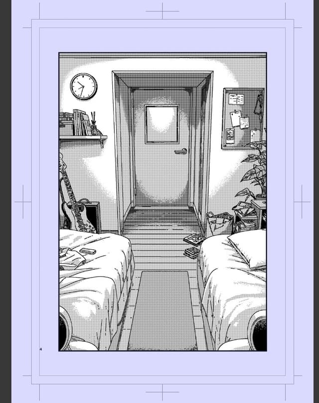 Comic / Storyboard - Polished Manga Dorm Room Background — output