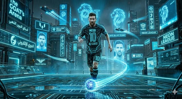 Game Asset - Cyberpunk Futuristic Soccer Scene — output