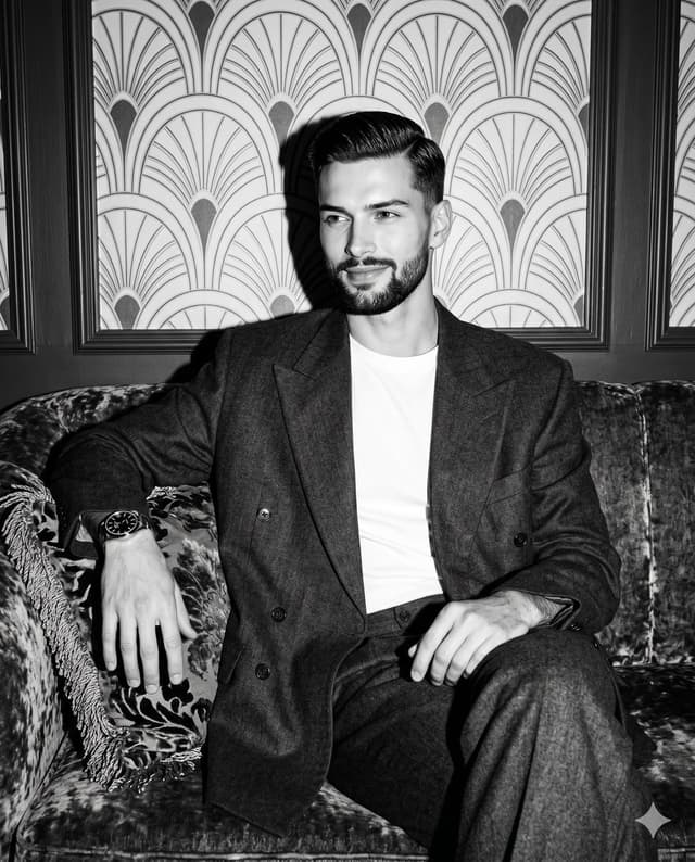 Profile / Avatar - Vintage Hollywood Monochrome Portrait — output