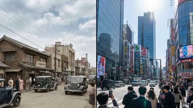 Split-screen time-lapse of same location by coordinates — output