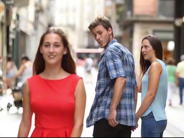 Bollywood Dance Distracted Boyfriend Meme Prompt — cover
