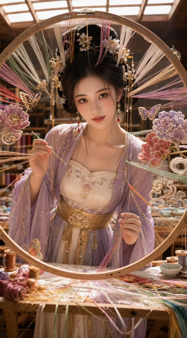 Profile / Avatar - Oriental Embroidery Workshop Artistic Portrait — output