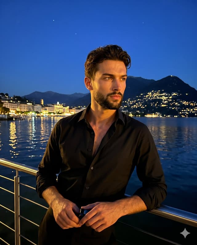 Profile / Avatar - Cinematic Lakeside Night Portrait — output