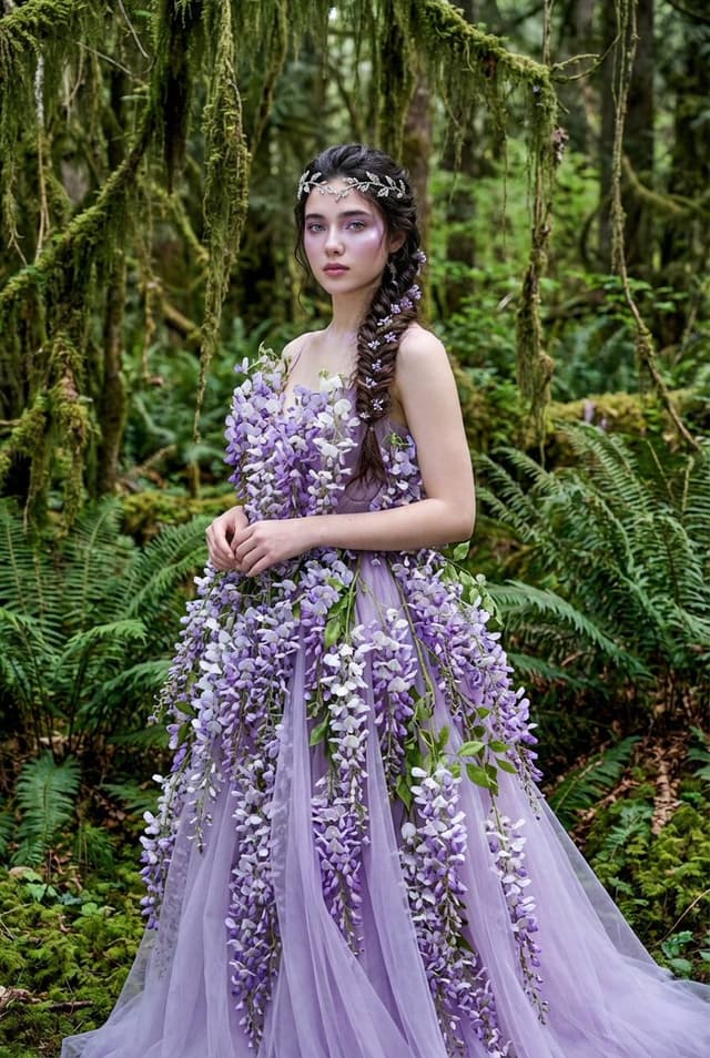 Product Marketing - Botanical Couture Fashion Portrait — output