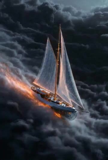 Ship getting hit by cannonballs — cover