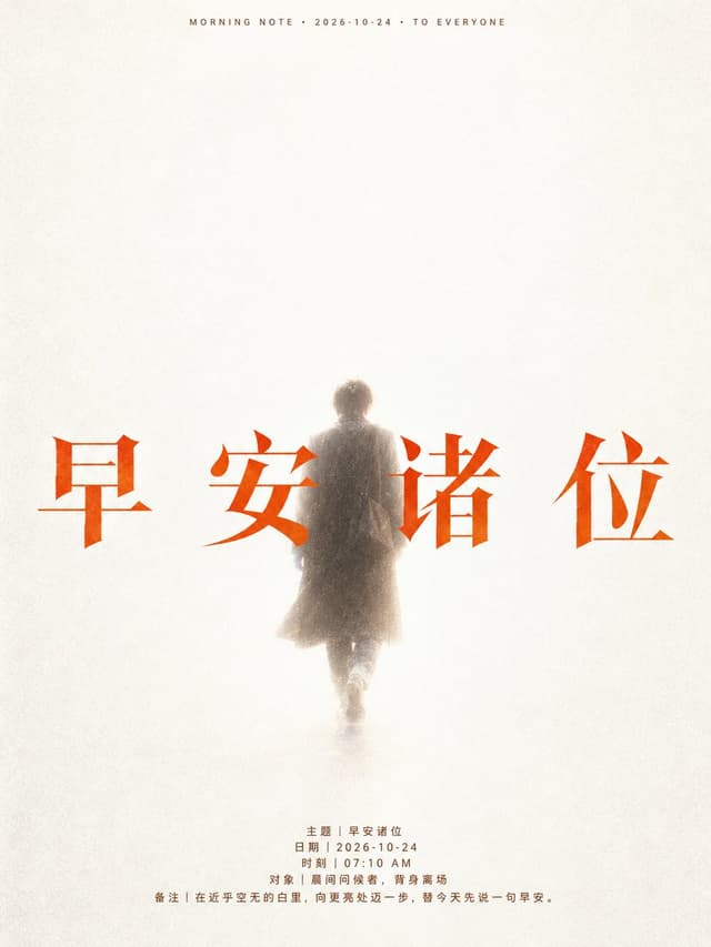 Social Media Post - Ethereal Good Morning Poster
