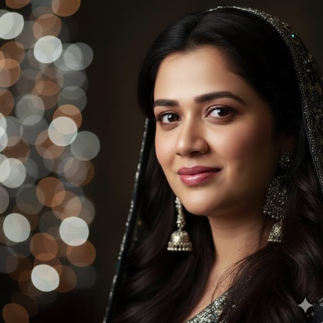 Dramatic Cinematic Portrait with Bokeh Background — output