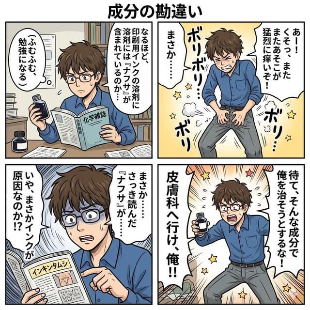 Comic / Storyboard - Component Differences Four-Panel Manga — output