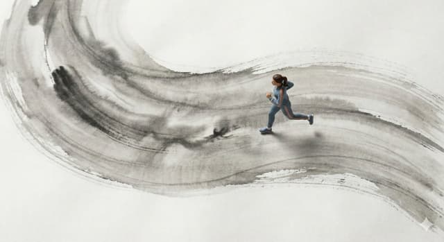 Miniature Ink Movement Image Generation Prompt — output