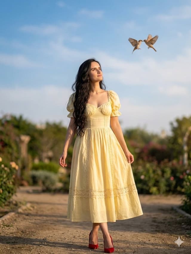 Profile / Avatar - Romantic Whimsical Garden Portrait — output