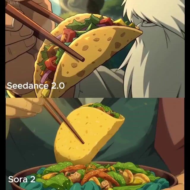 Close-up shot of taco filling shifting and warm light reflection — cover