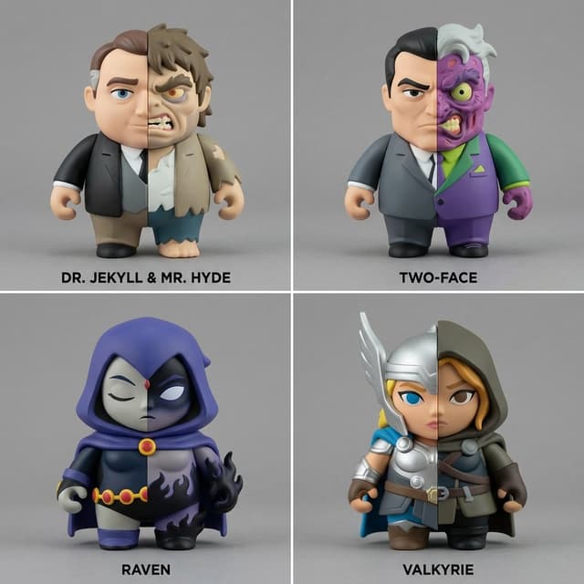 Game Asset - Split Identity Vinyl Toy Engine — output